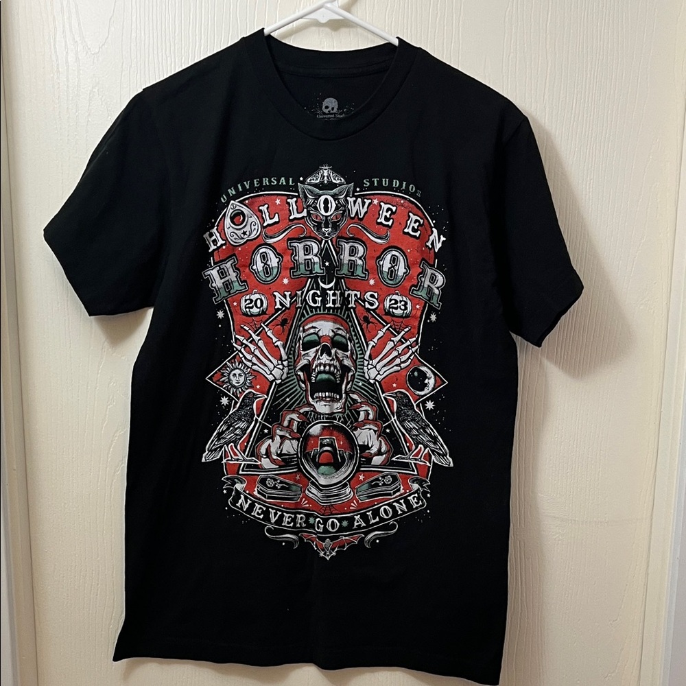 Universal Black Halloween Horror Nights Graphic Tee 2023